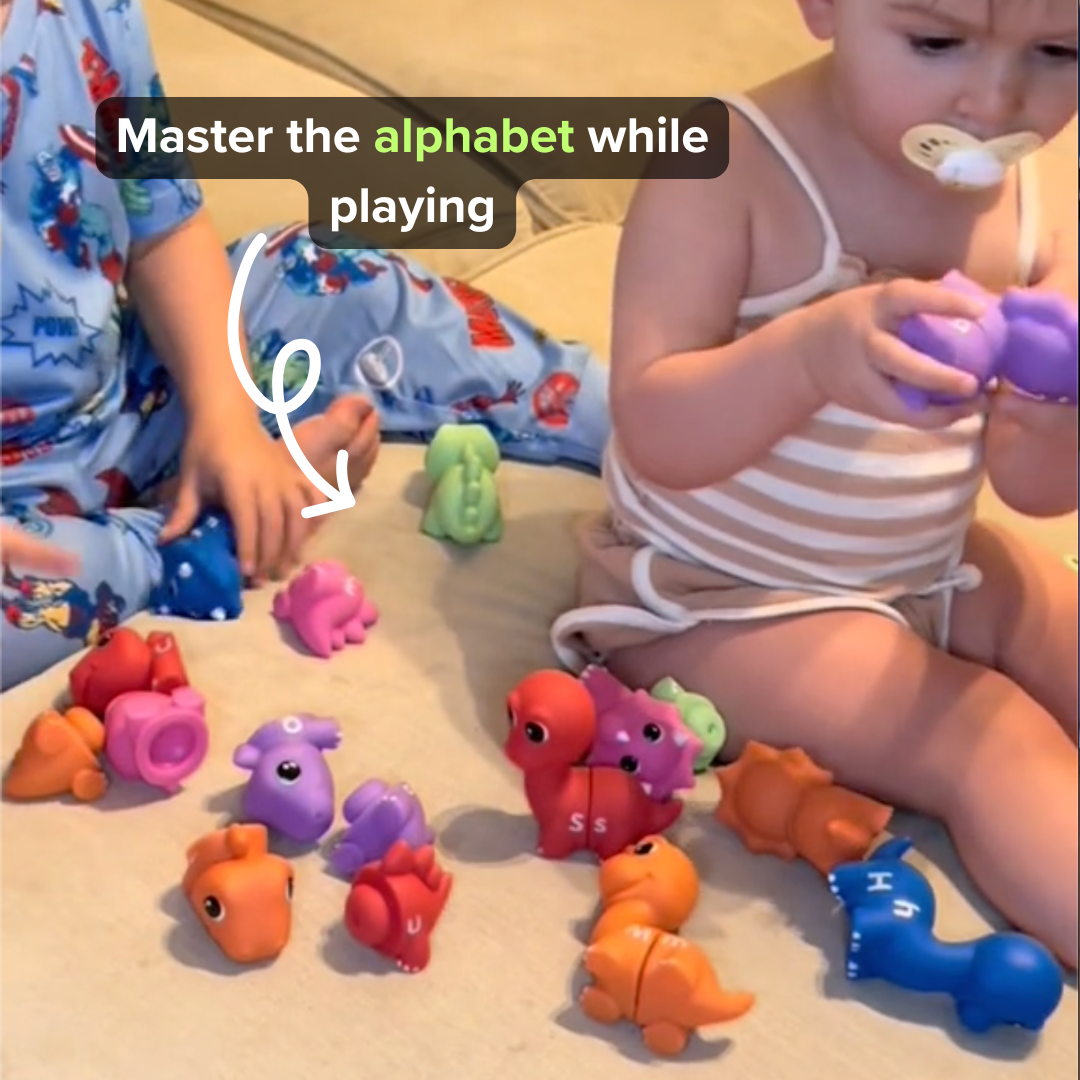Matching Dinos - Montessori Alphabet Learning Toy